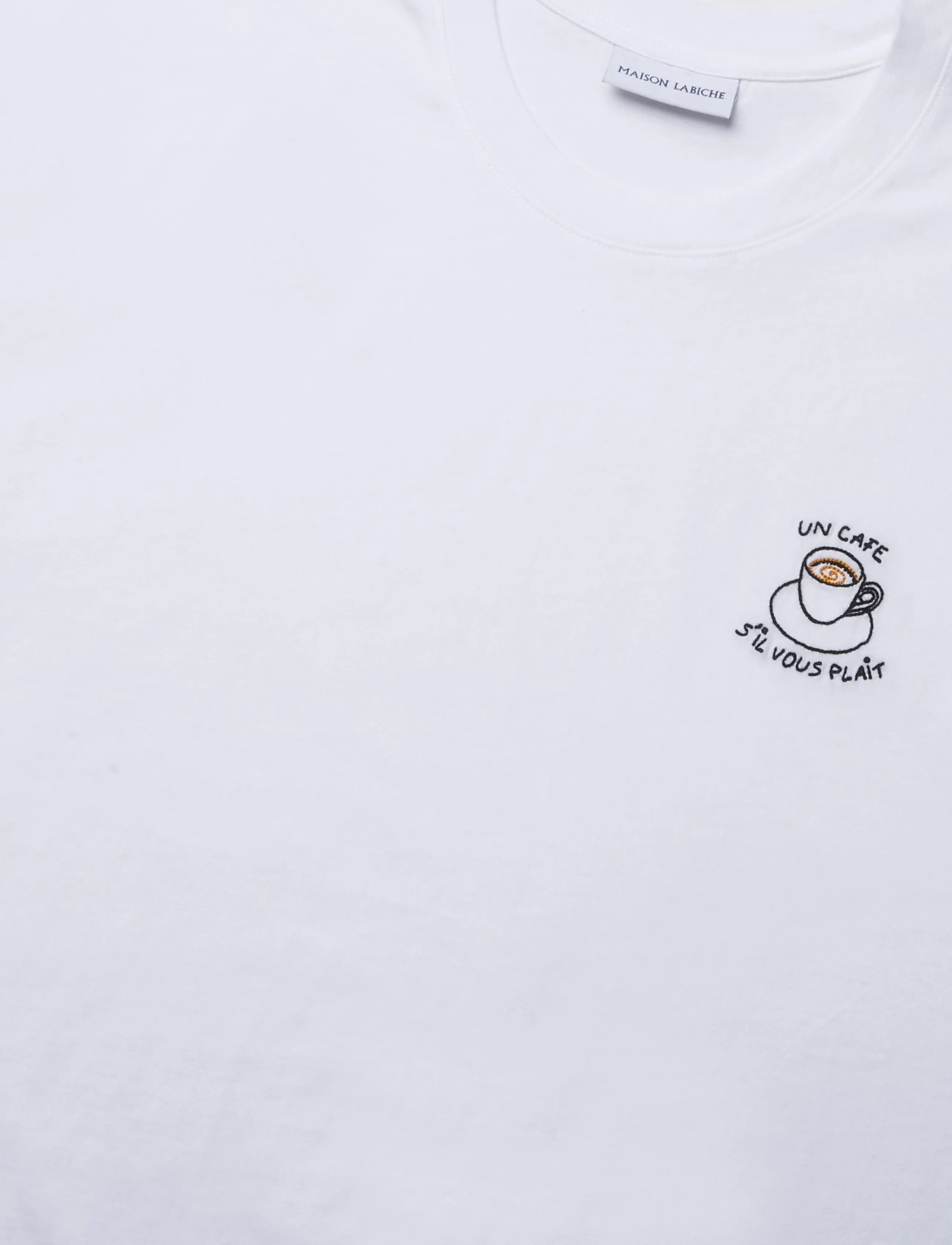 Maison Labiche - POPINCOURT UN CAFE SVP / GOTS - kortærmede t-shirts - white - 2