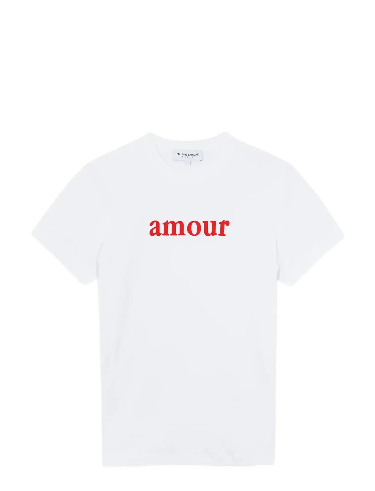 Maison Labiche Montherlant Amour / Gots, Kvinder, Grafisk T-shirt, Hvid, Str: XL