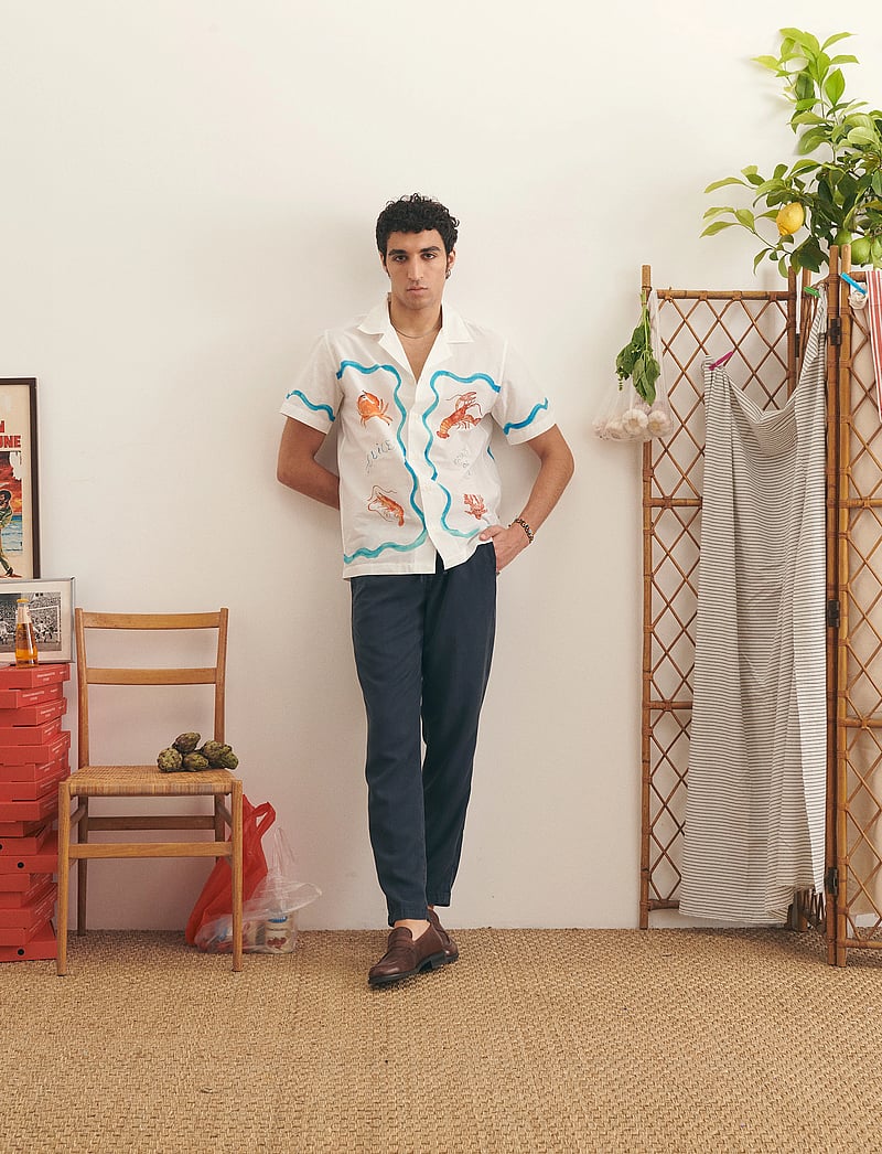 Maison Labiche - ARCADE NB - casual trousers - twill dark navy - 0