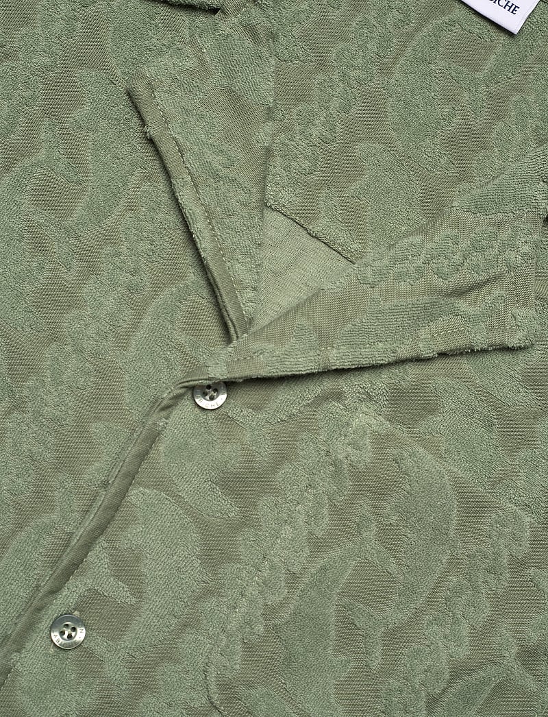 Maison Labiche - GERMAIN TERRY DOLPHIN - kurzarmhemden - olive green - 3