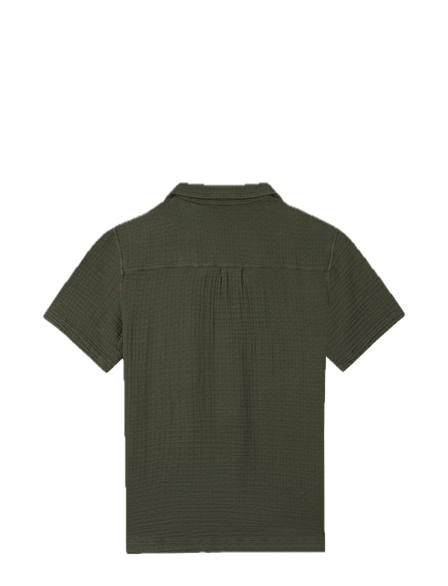 Maison Labiche - GERMAIN NB - koszule lniane - gauze dust green - 2