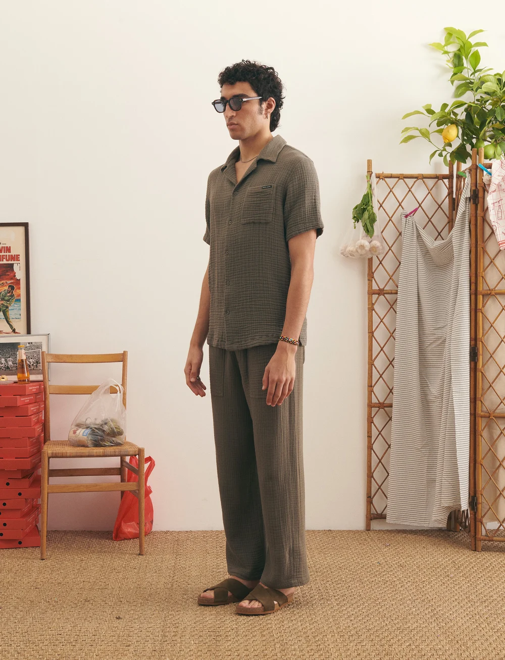 Maison Labiche - GERMAIN NB - leinenhemden - gauze dust green - 3