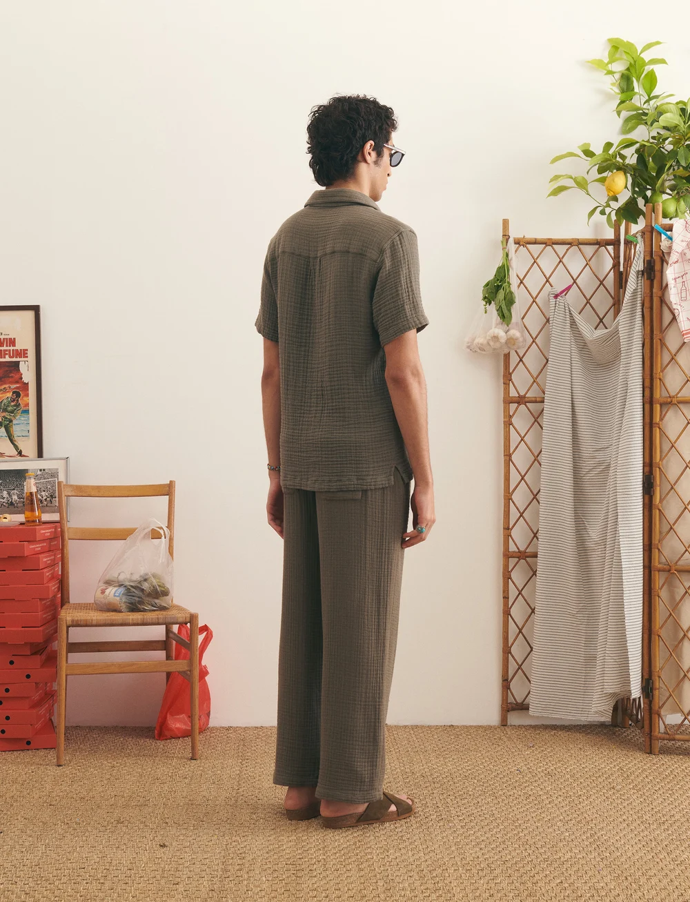 Maison Labiche - GERMAIN NB - leinenhemden - gauze dust green - 4