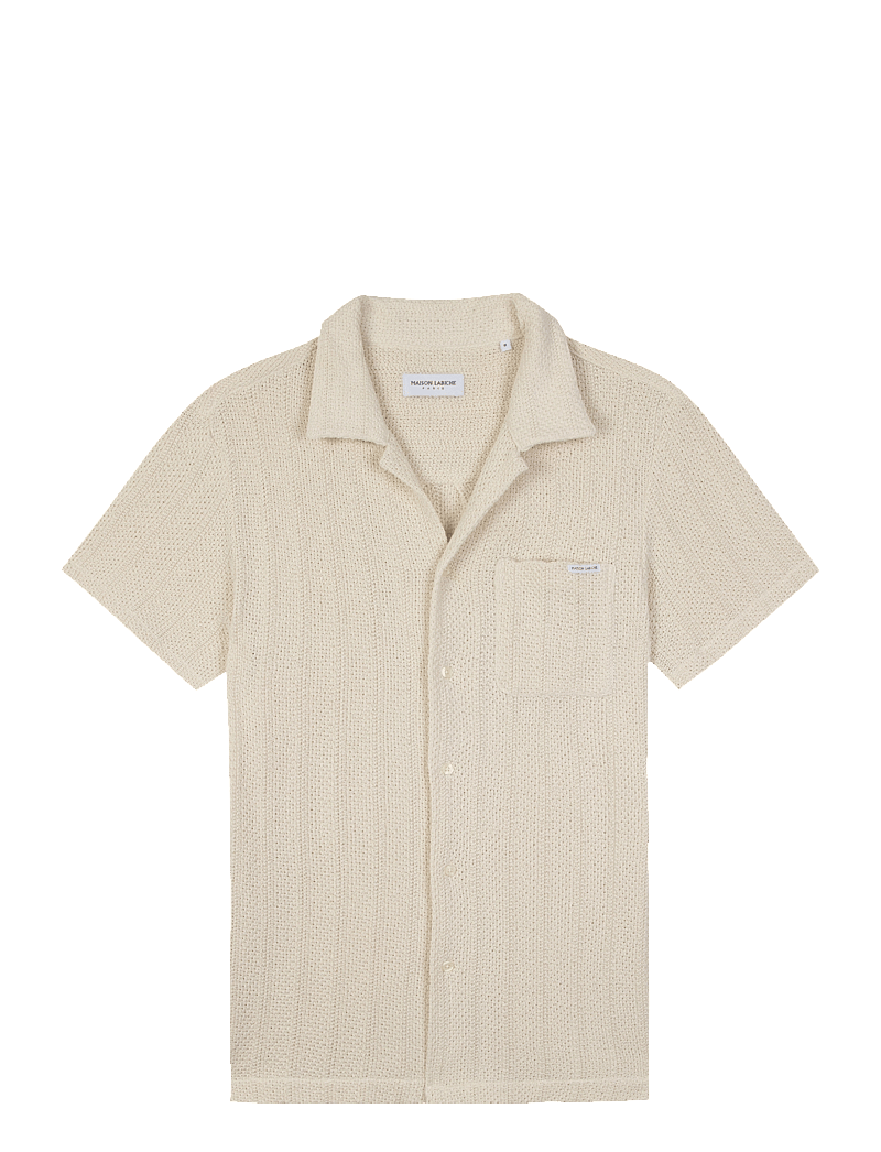 Maison Labiche - GERMAIN SHIRT - kurzarmhemden - beige mesh - 1