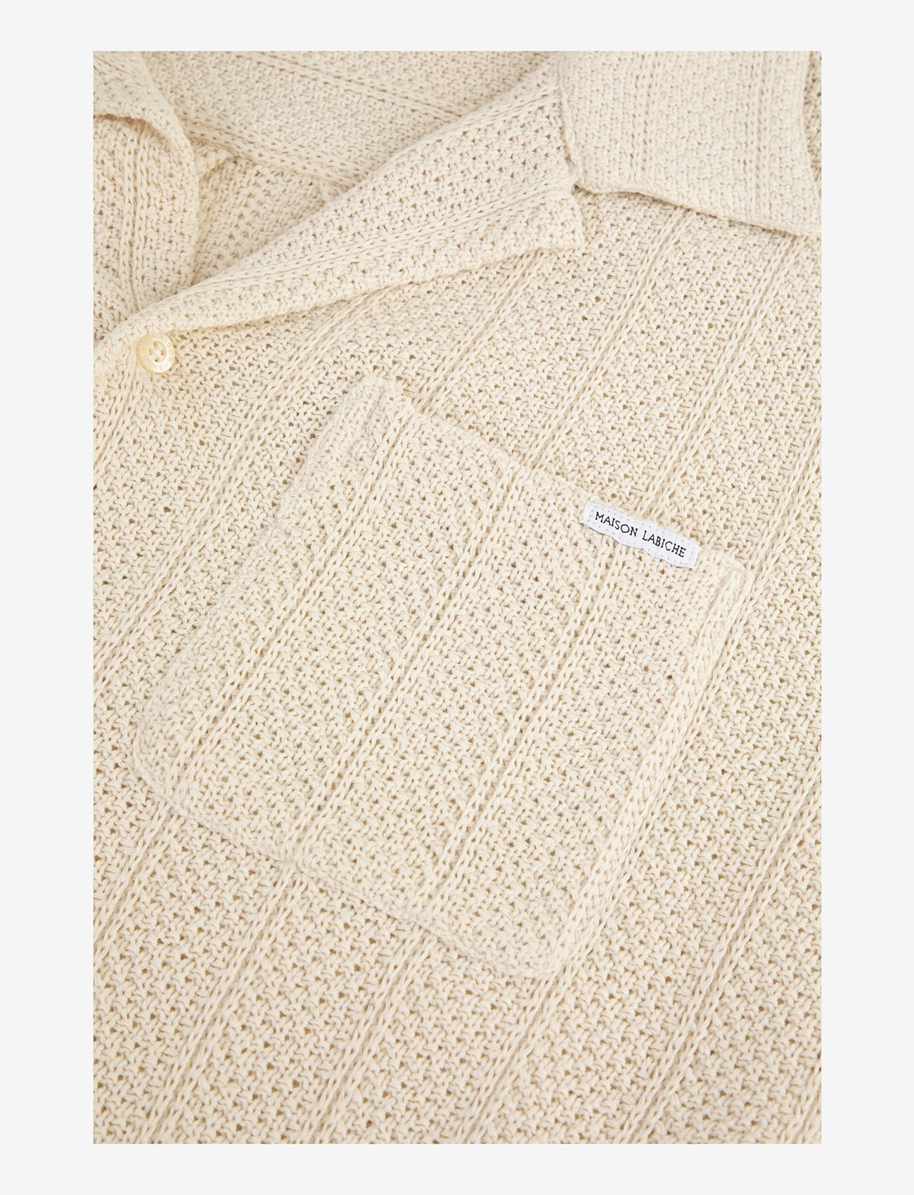 Maison Labiche - GERMAIN SHIRT - kurzarmhemden - beige mesh - 3