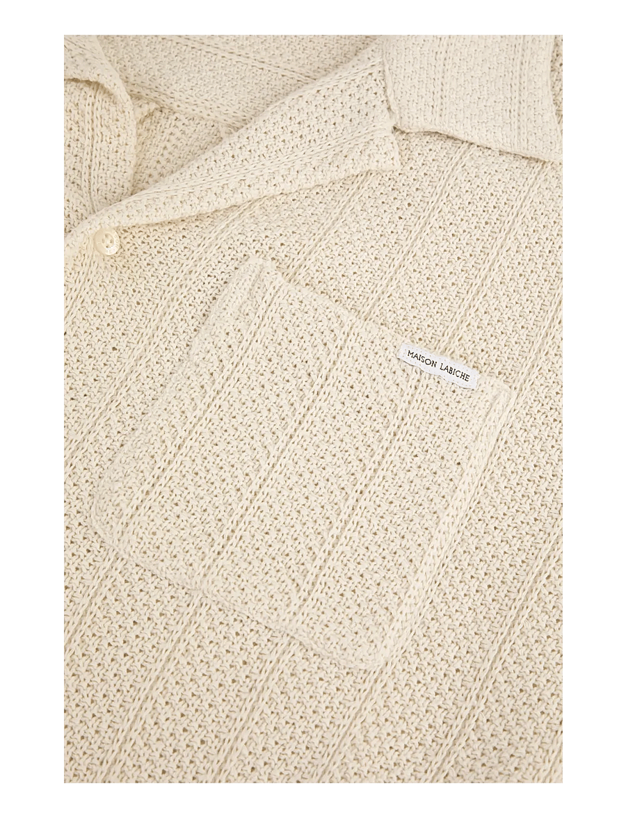 Maison Labiche - GERMAIN SHIRT - beige mesh - 3