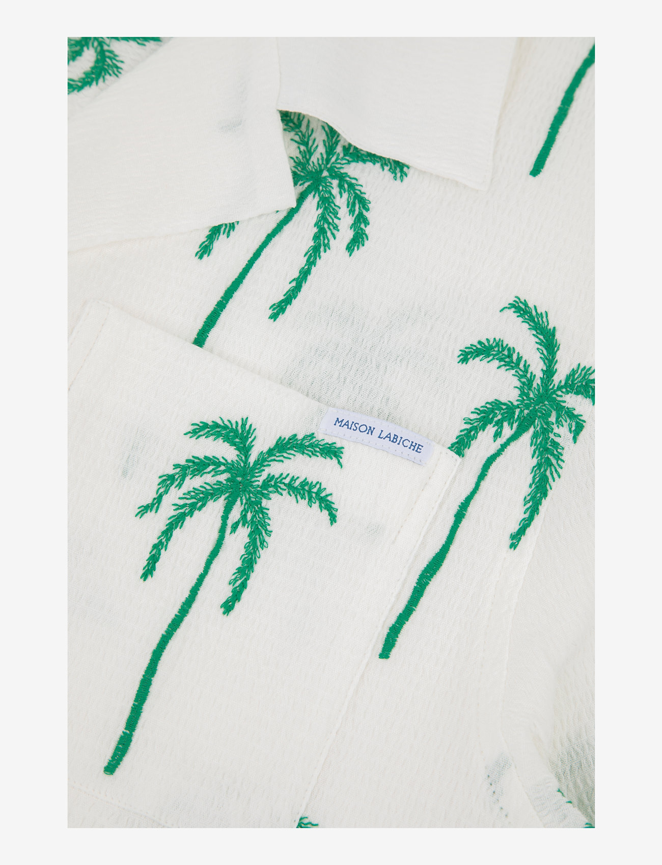 Maison Labiche - GERMAIN PALM - kortærmede skjorter - white palm tree emby - 2