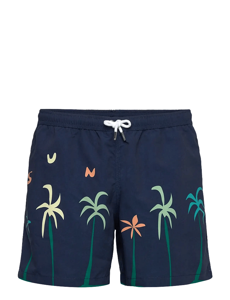 Maison Labiche - MAILLOT SUN PALM - swim shorts - navy sun palm - 1