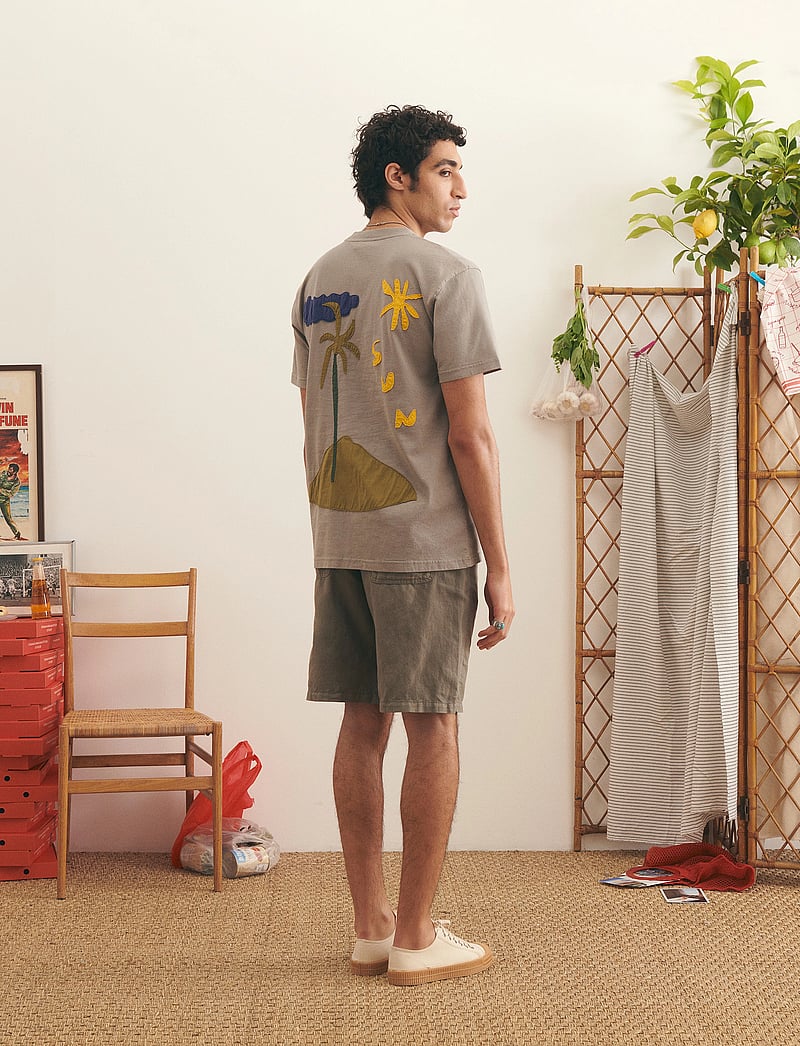 Maison Labiche - PATUREAU SUN / GOTS - krótki rękaw - fog green washed - 4