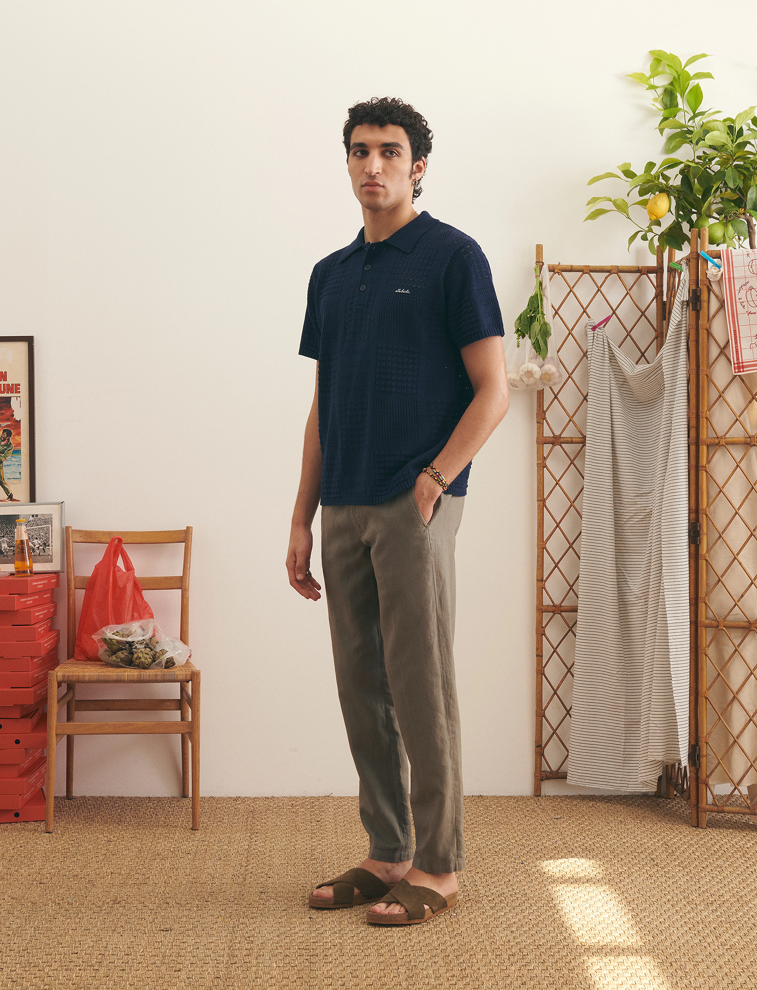 Maison Labiche - SAVY KNITWEAR - polo krekli ar īsām piedurknēm - navy - 3