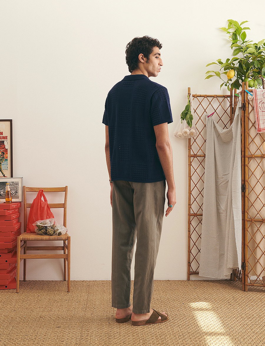 Maison Labiche - SAVY KNITWEAR - polos à manches courtes - navy - 4
