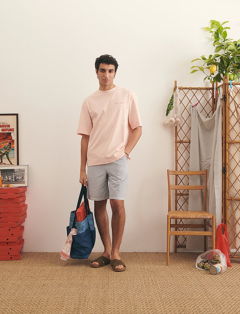 Maison Labiche - TESSON PANTS - casual shorts - seersucker stripes - 0