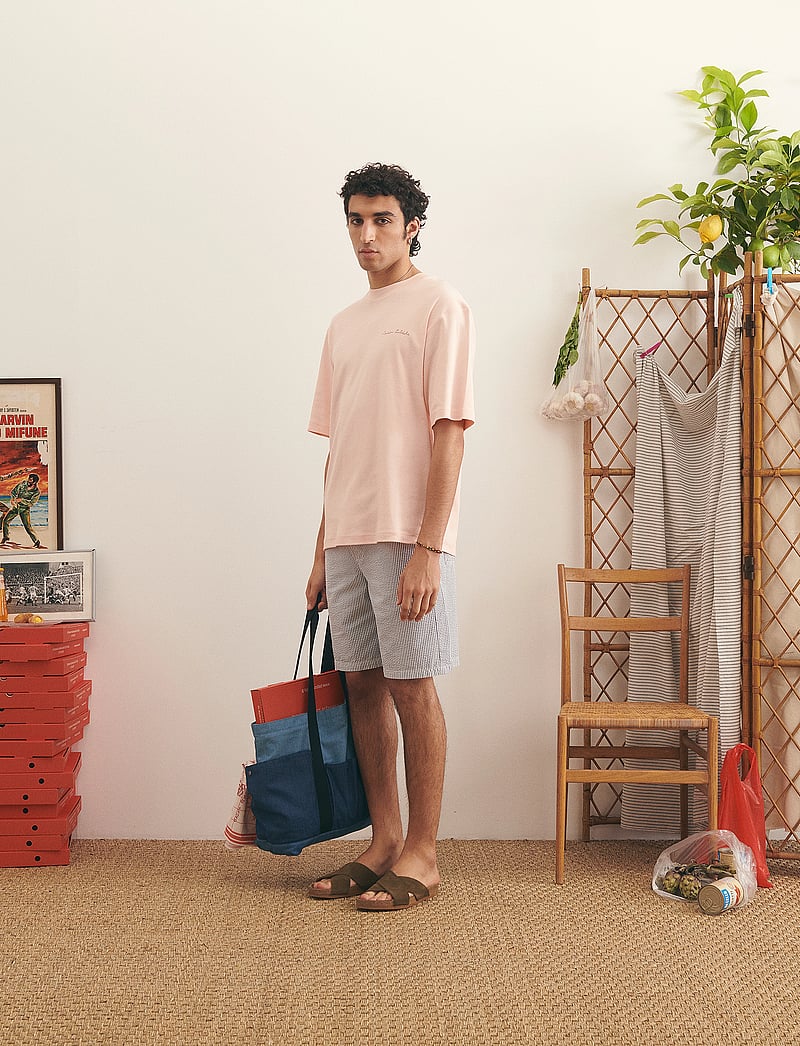 Maison Labiche - TESSON PANTS - casual shorts - seersucker stripes - 3