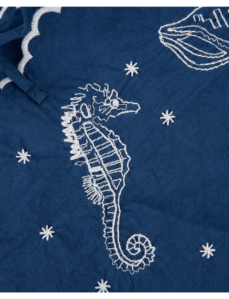 Maison Labiche - BRECHE SEASHELLS - kortärmade skjortor - poplin ultramarine - 3