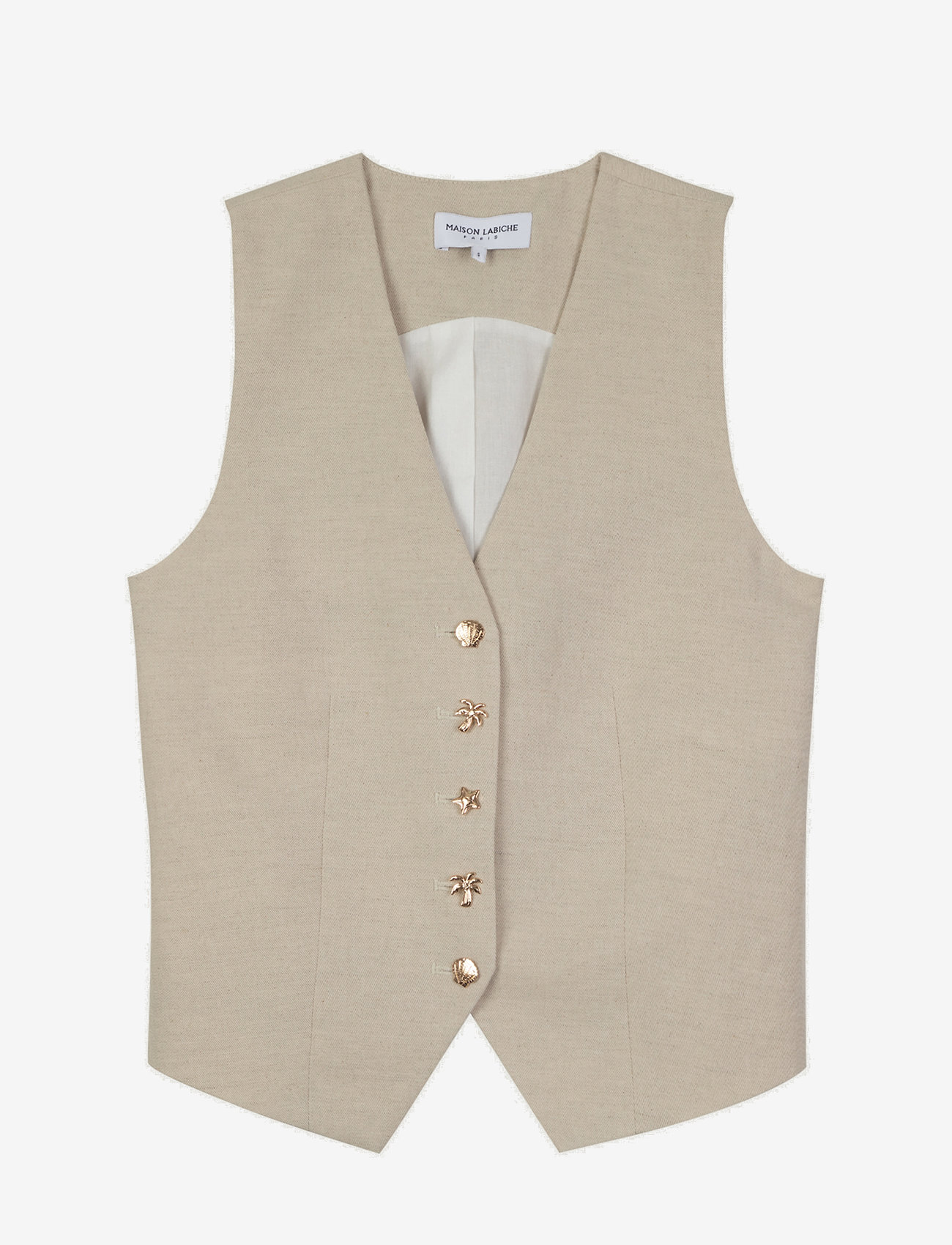 Maison Labiche - DUBAIL OUTERWEAR/JACKET - westen - cream linen - 1