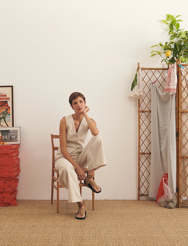 Maison Labiche - DUBAIL OUTERWEAR/JACKET - westen - cream linen - 5