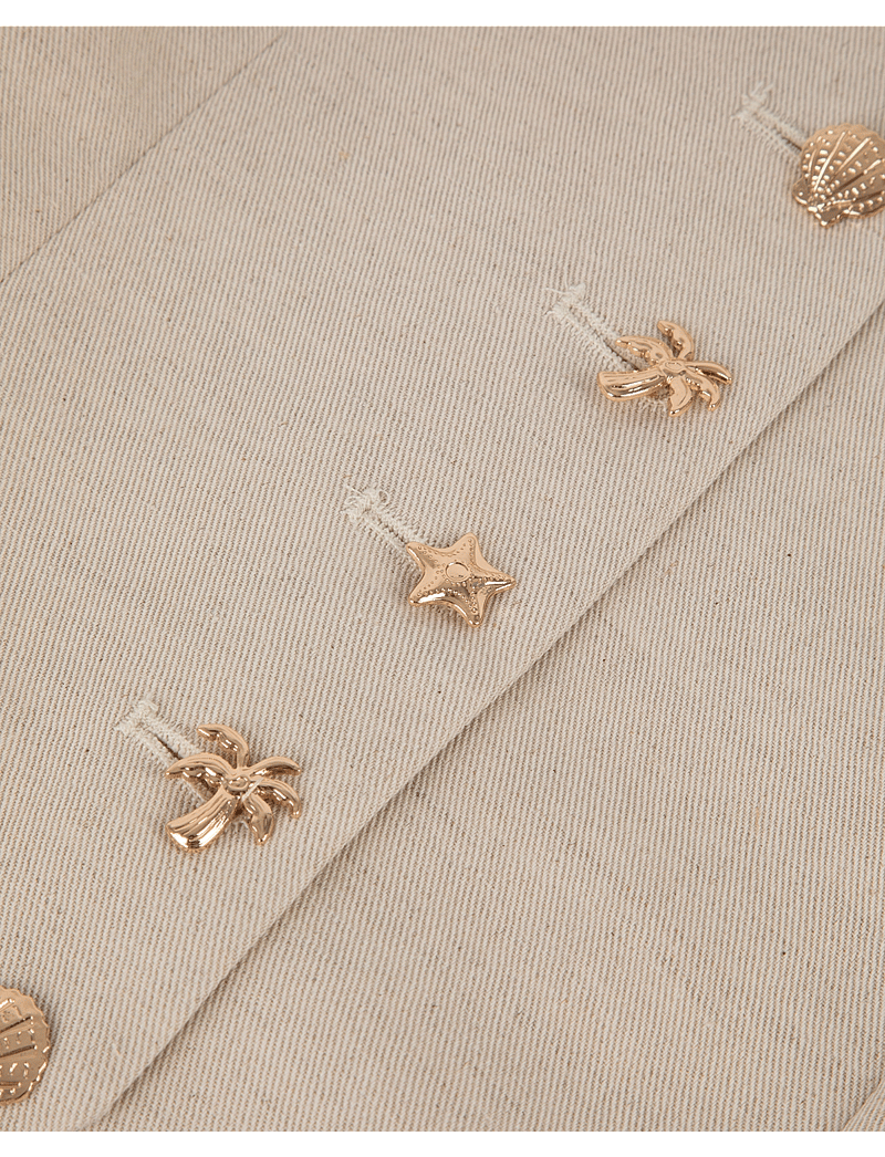 Maison Labiche - DUBAIL OUTERWEAR/JACKET - westen - cream linen - 3