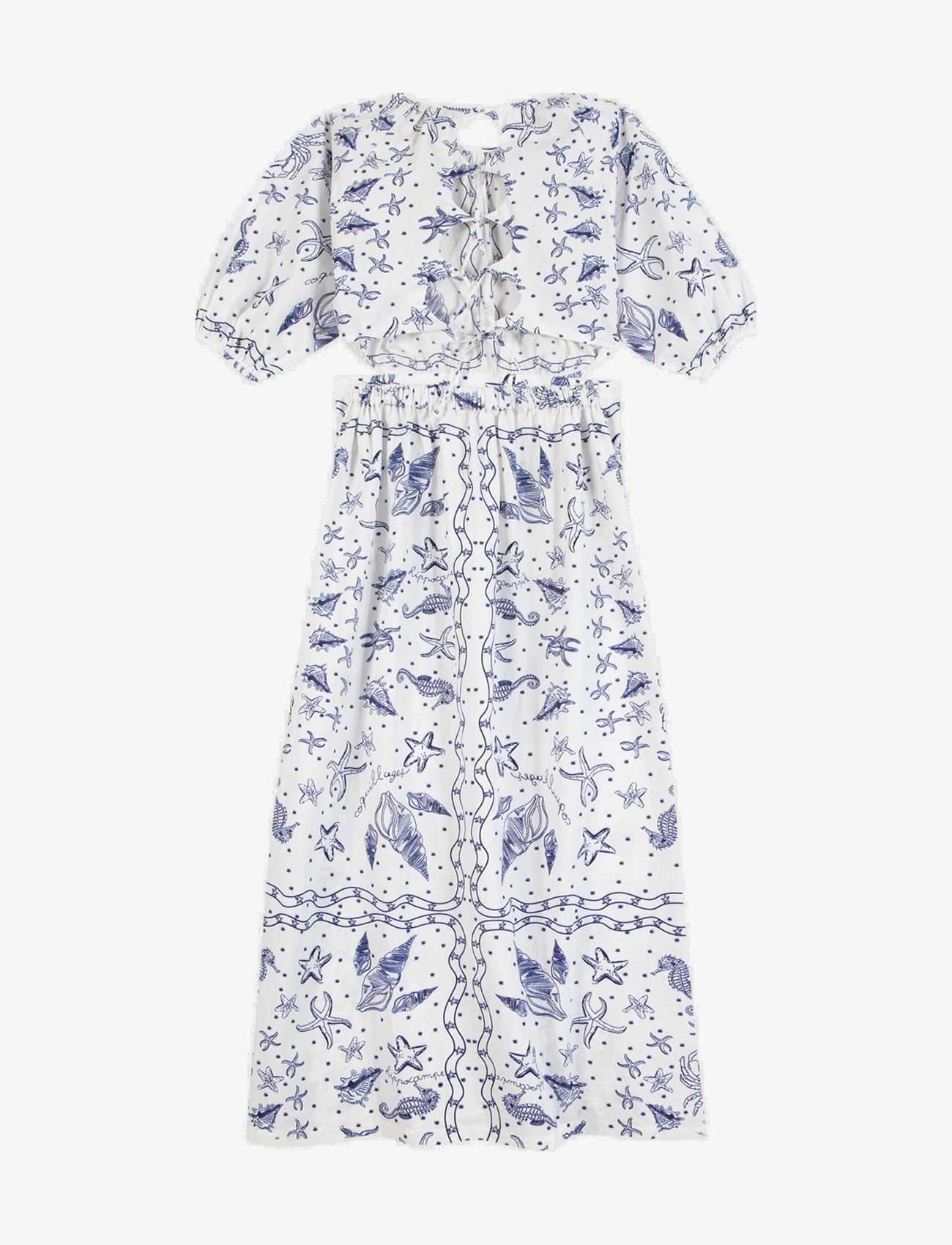 Maison Labiche - NIESSEL DRESS - seashells blue print - 2