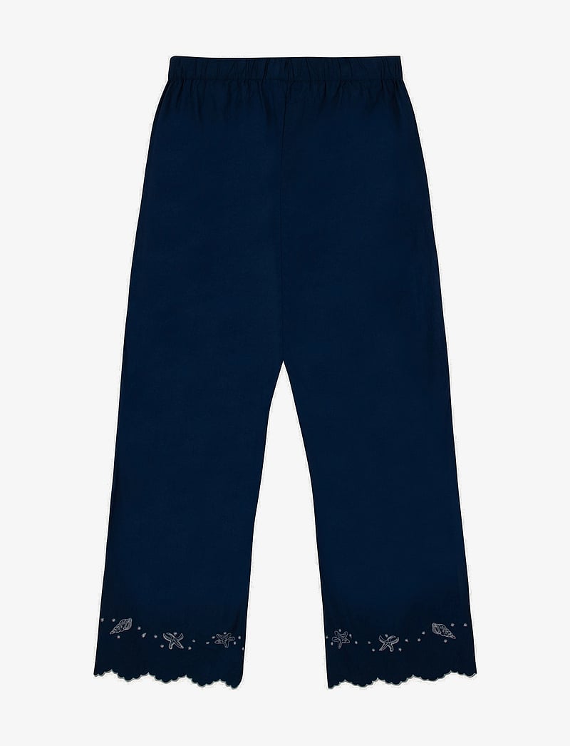 Maison Labiche - OUDIN PANTS - laia säärega püksid - poplin ultramarine - 2
