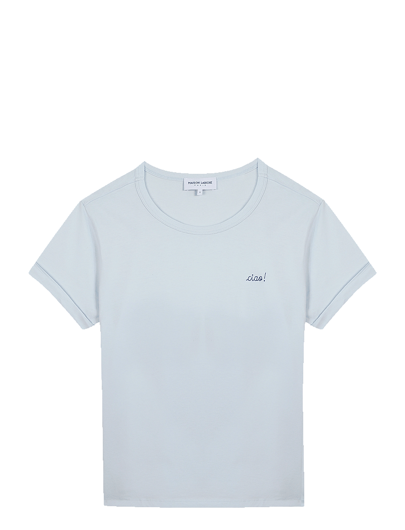 Maison Labiche - POITOU TEE-SHIRT - t-särgid - poplin blue - 0