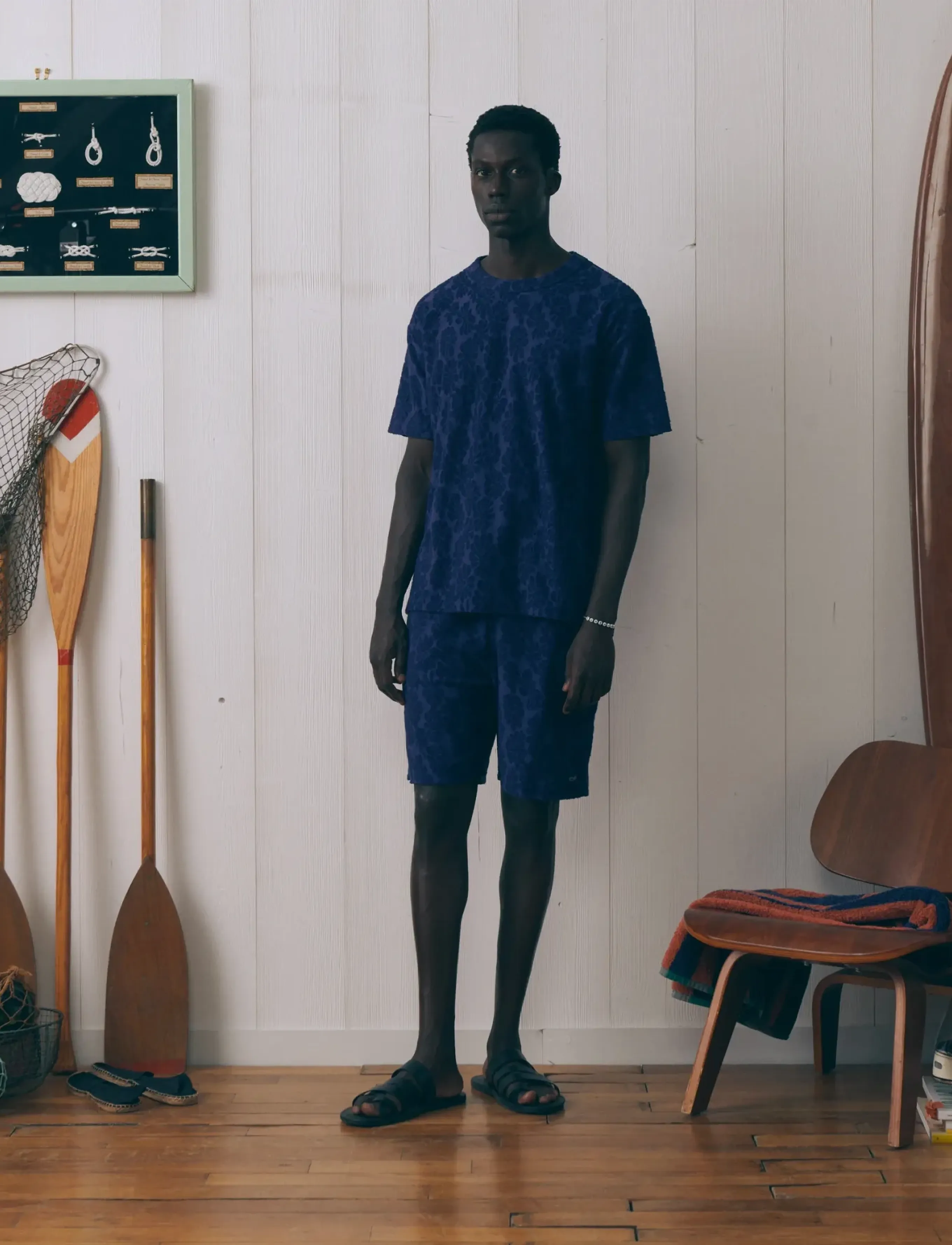 Maison Labiche DUPERRE MLB - Lühikesed püksid - DEEP ULTRAMARINE / navy