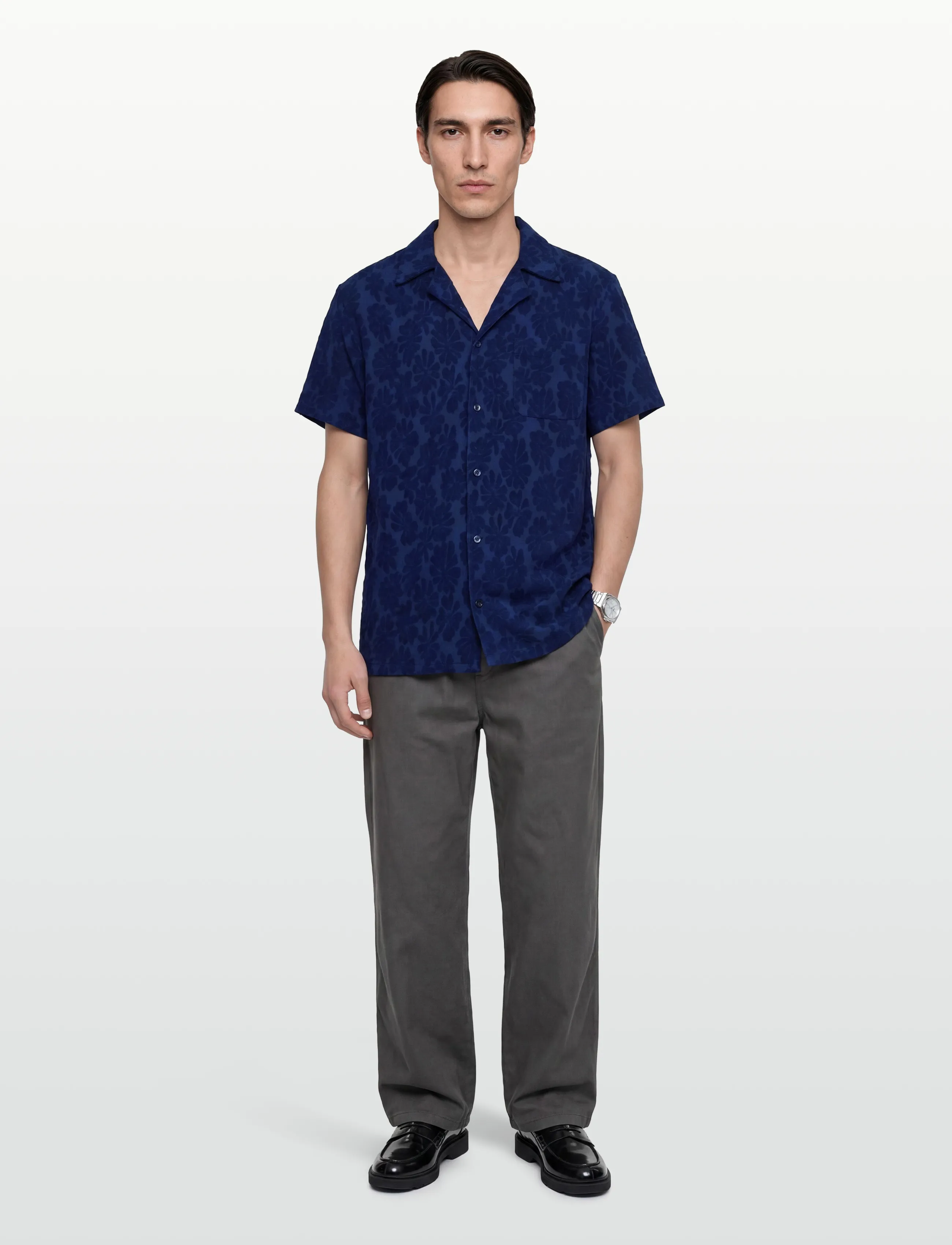 Maison Labiche Germain Mlb, XL, Shirts, Marineblau - Casual Männerswear