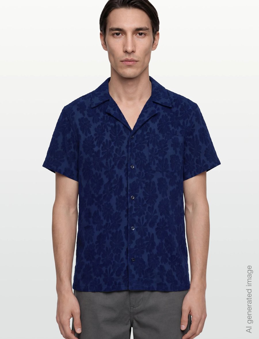 Maison Labiche - GERMAIN MLB - mønstrede skjorter - deep ultramarine - 3