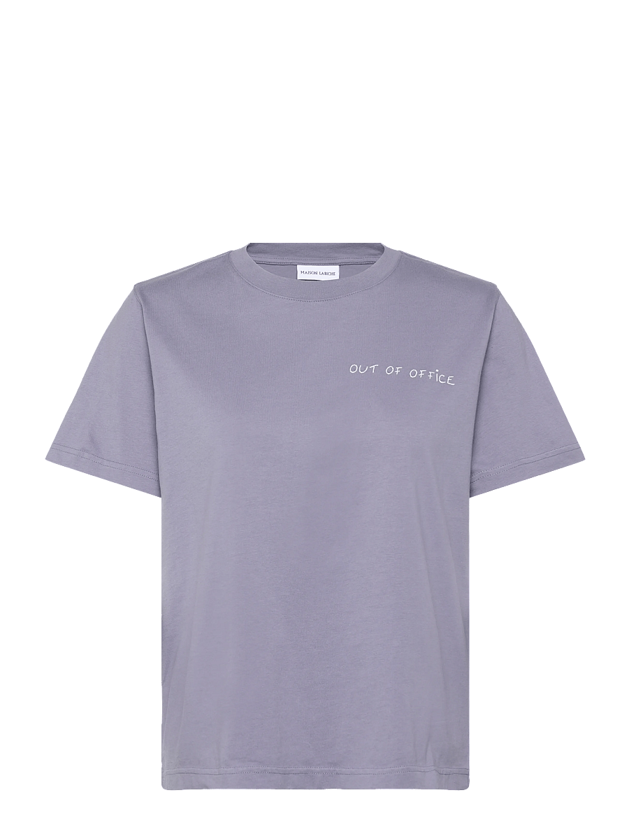 Maison Labiche - POPINCOURT OUT OF OFFICE /GOTS - t-shirts - sunset grey - 1