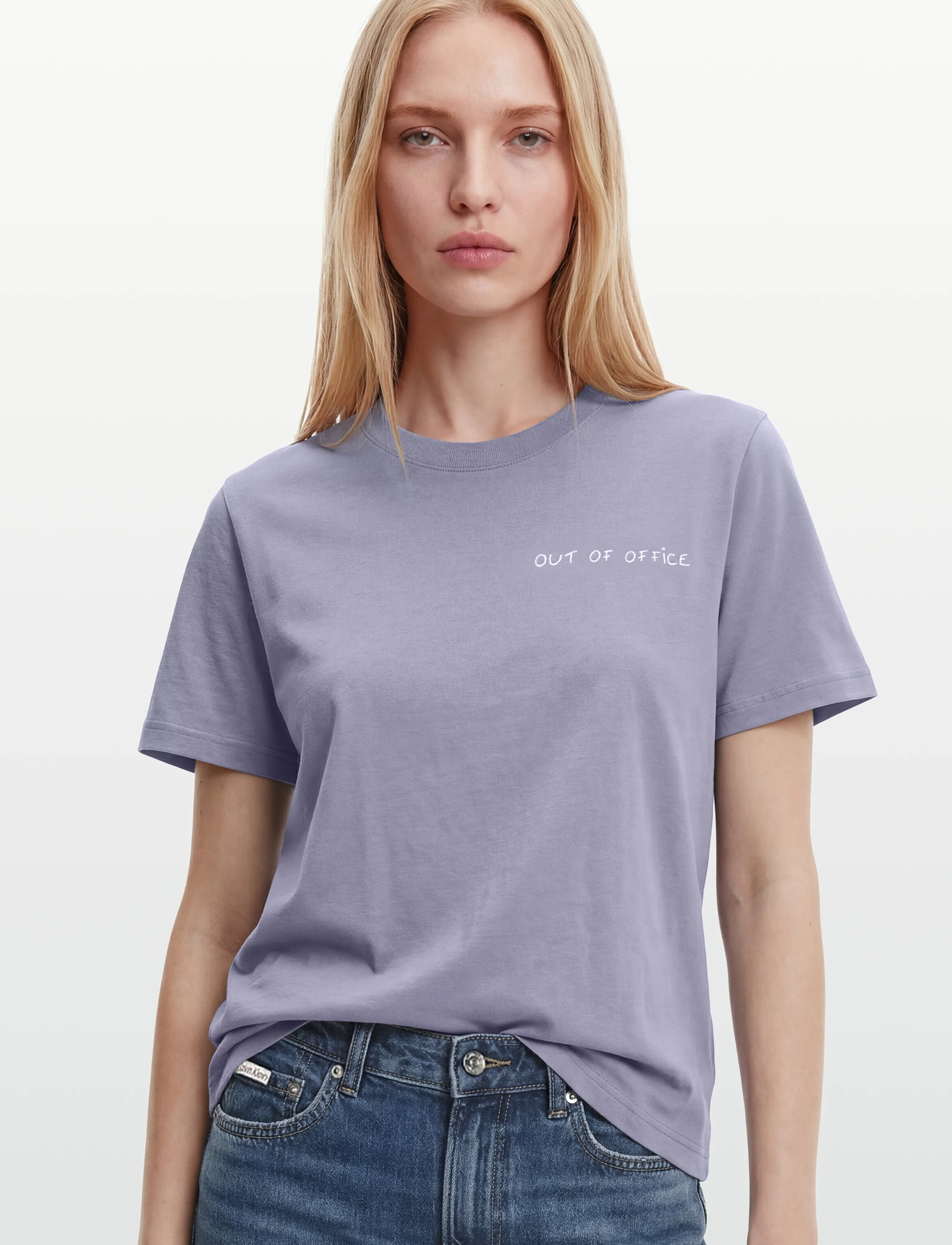 Maison Labiche - POPINCOURT OUT OF OFFICE /GOTS - t-shirts - sunset grey - 3
