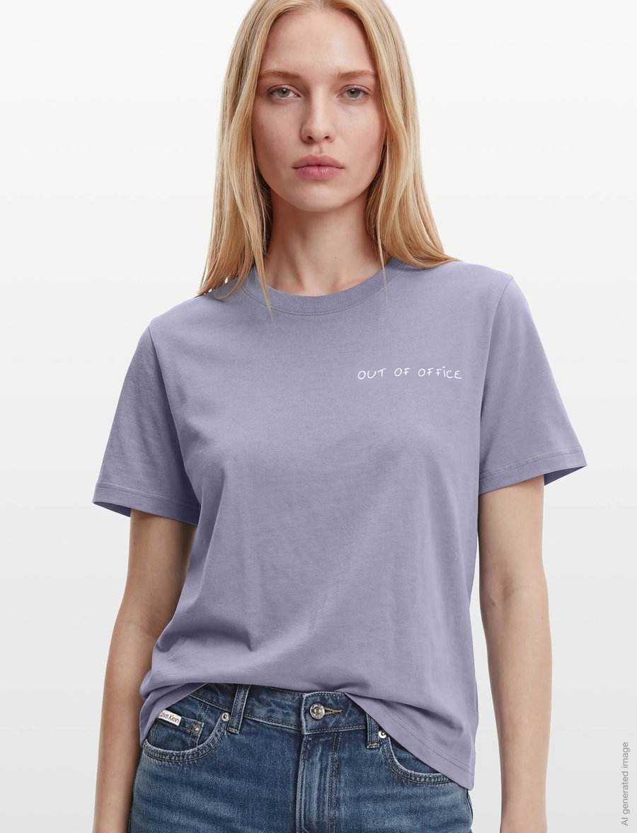 Maison Labiche - POPINCOURT OUT OF OFFICE /GOTS - t-shirts - sunset grey - 3