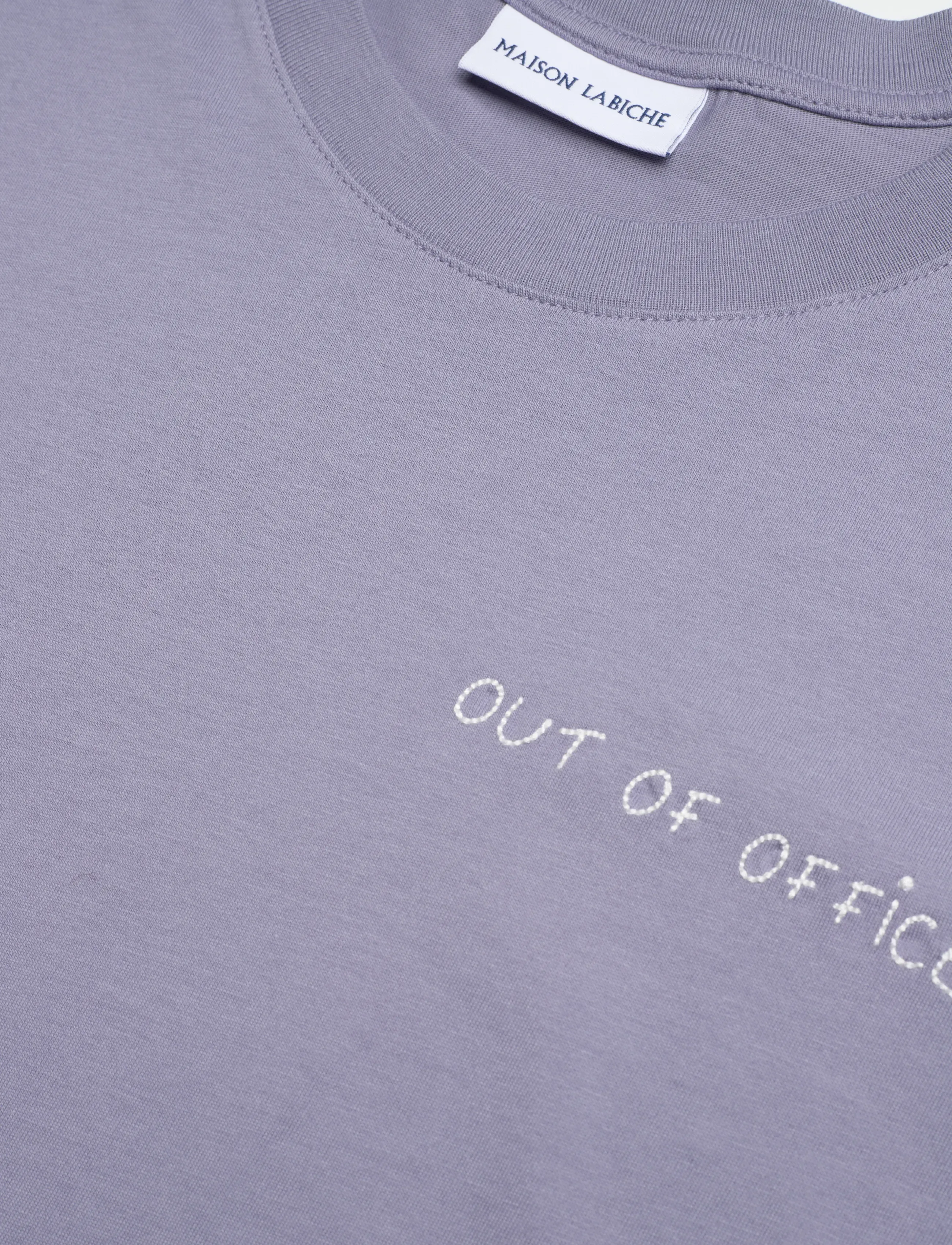 Maison Labiche - POPINCOURT OUT OF OFFICE /GOTS - t-shirts - sunset grey - 5