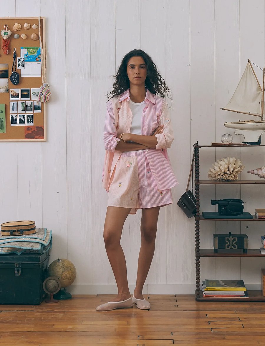Maison Labiche - VERMENOUZE BAMBA FIESTA - freizeitshorts - seer orange patch - 0