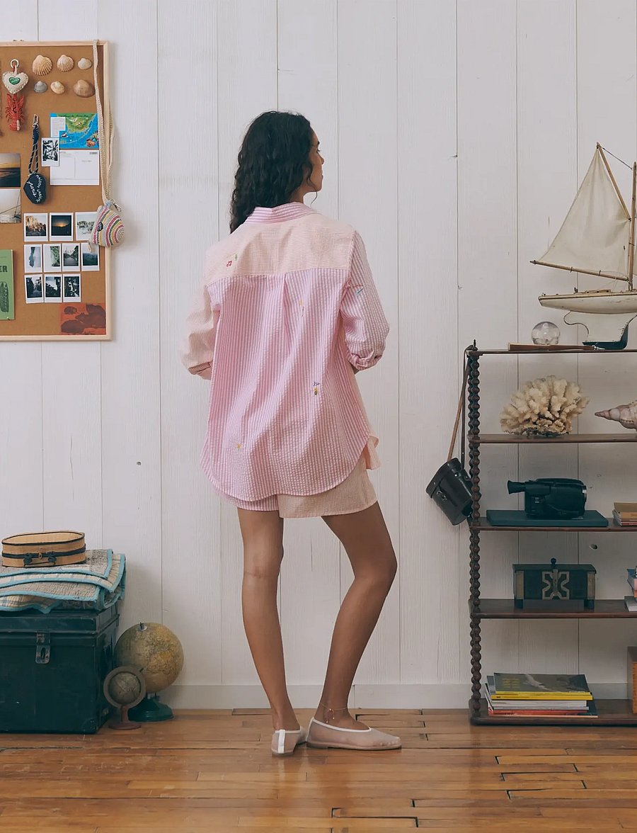 Maison Labiche - VERMENOUZE BAMBA FIESTA - freizeitshorts - seer orange patch - 3