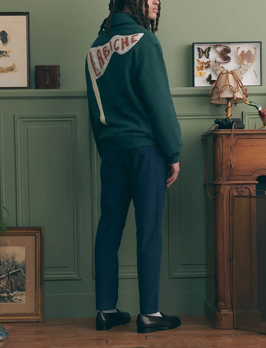 Maison Labiche - HILLAIRET DRAPEAU LABICHE - langärmelige gestrickte polohemden - oak green - 3