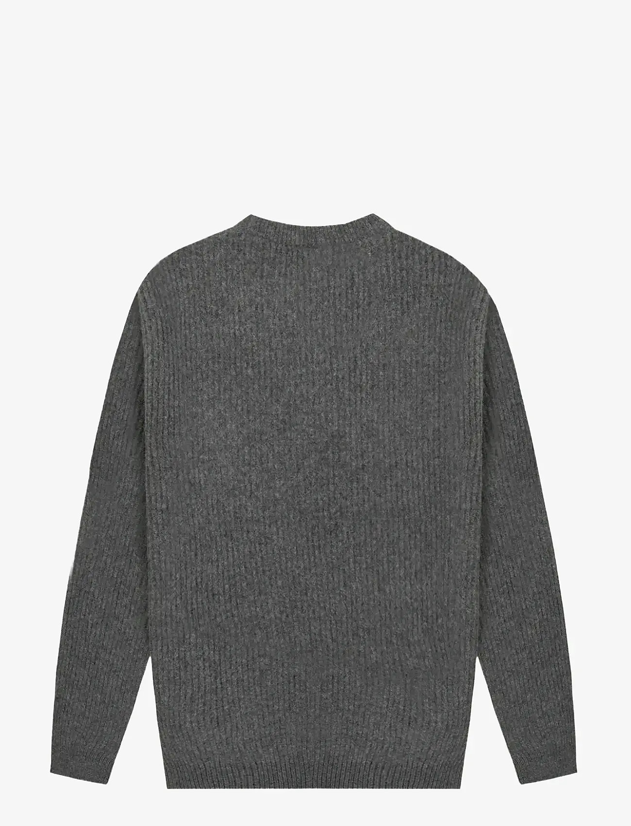Maison Labiche - MULOT PATCH COEUR - rund hals - dark heather grey - 1