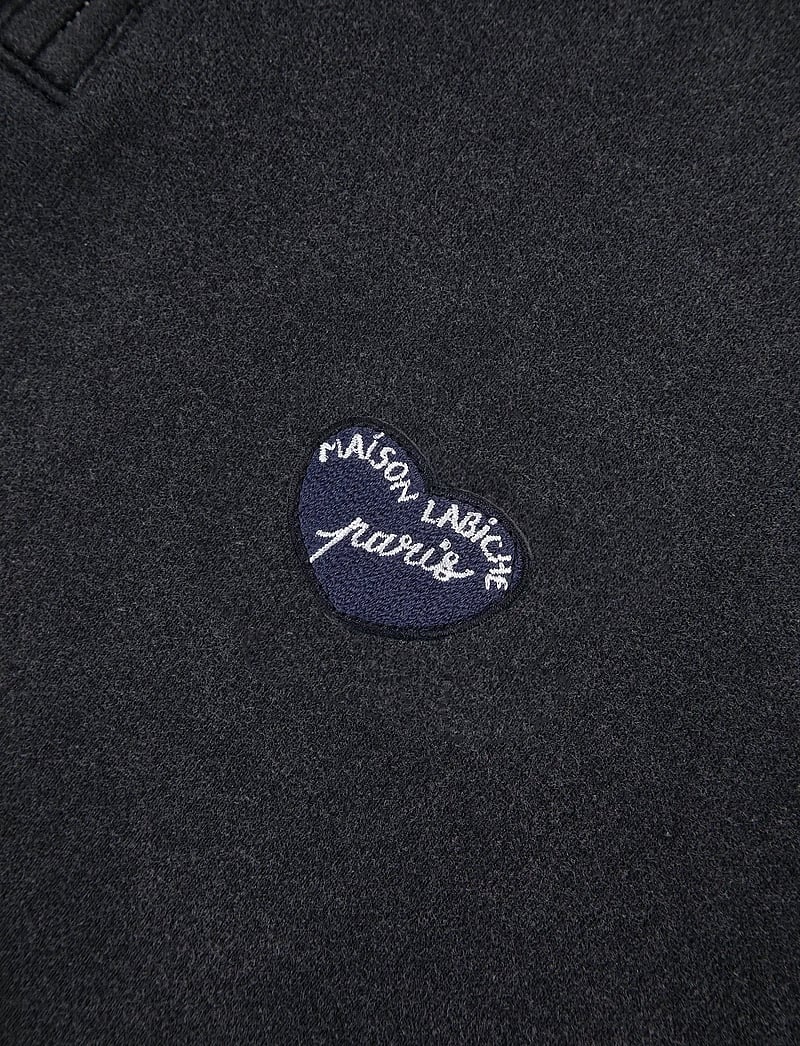 Maison Labiche - PLACIDE PATCH COEUR /GOTS - tõmblukk-kaelusega džemprid - carbon washed - 4