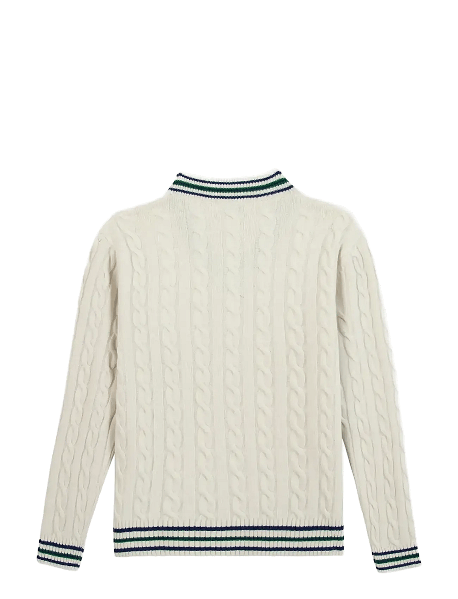 Maison Labiche - VERLOMNE CROCO GOLF - v-hals - ivory - 2