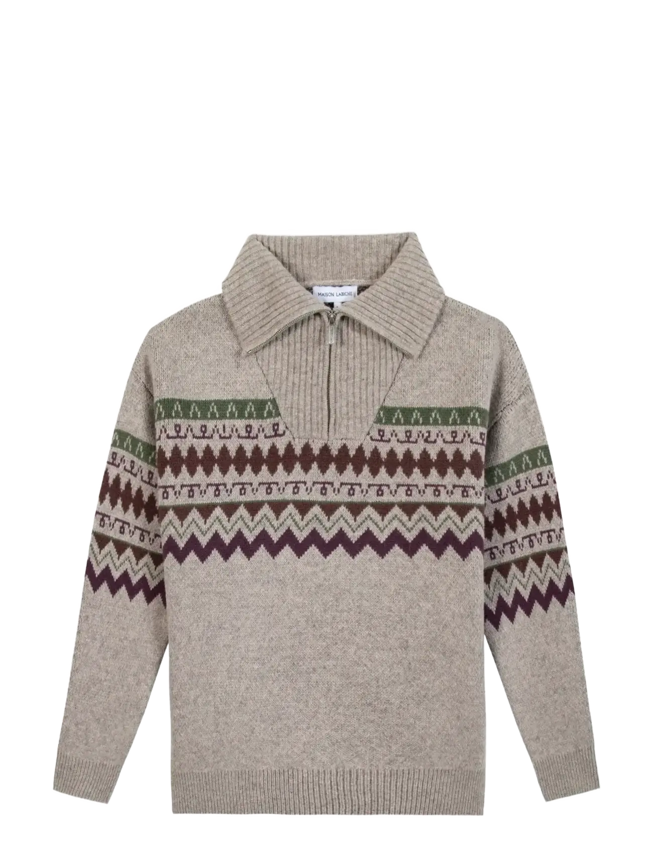 Maison Labiche PRIVAT JACQUARD - Strickmode - CREAM / beige