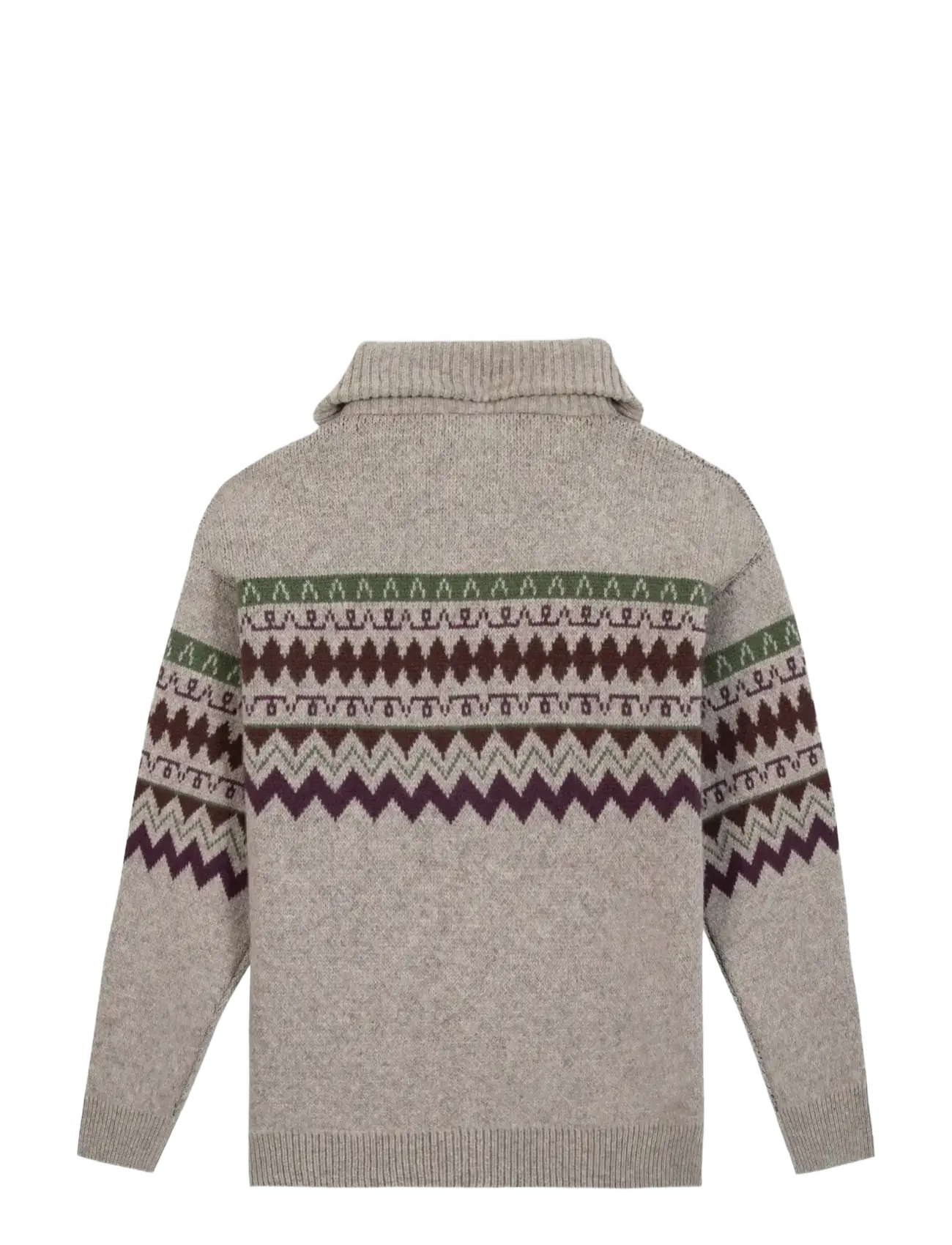 Maison Labiche - PRIVAT JACQUARD - truien met halve rits - cream - 2