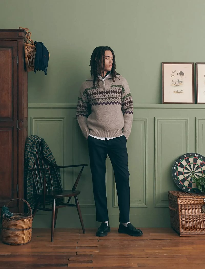 Maison Labiche - PRIVAT JACQUARD - tõmblukk-kaelusega džemprid - cream - 3