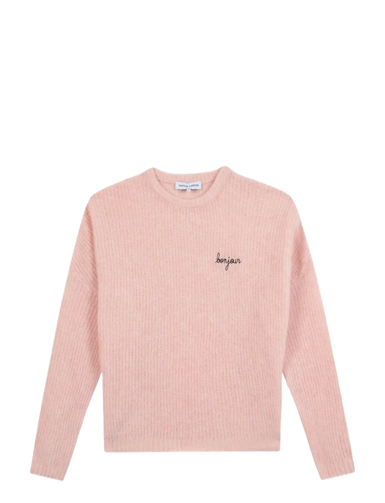 Maison Labiche Cerisoles Bonjour, L, Knitwear, Rosa - Jumpers, Frauen