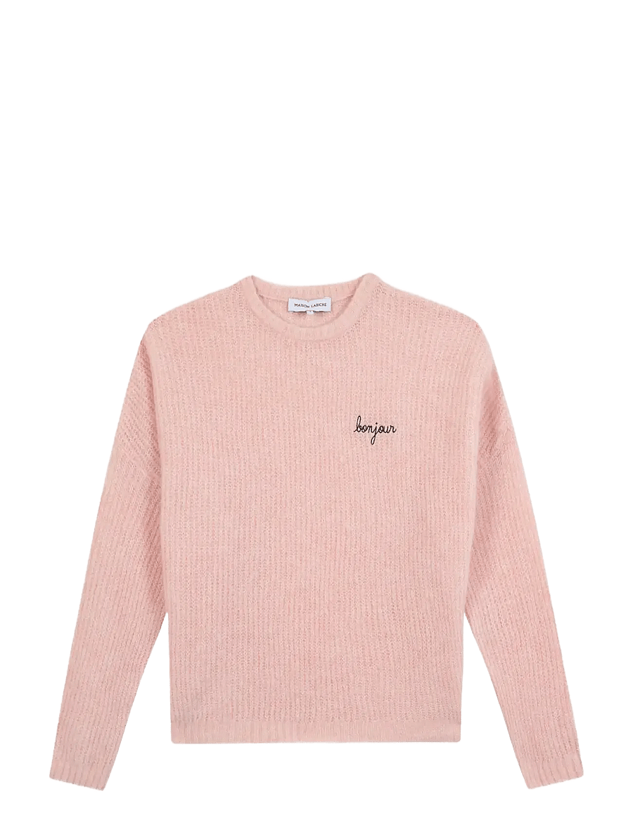 Maison Labiche - CERISOLES BONJOUR - gebreide truien - english pink - 0