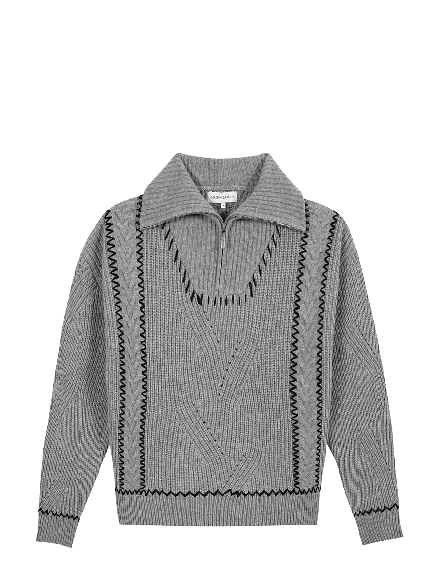 Maison Labiche - CHAMPAUBERT NB - džemperi - light heather grey - 1