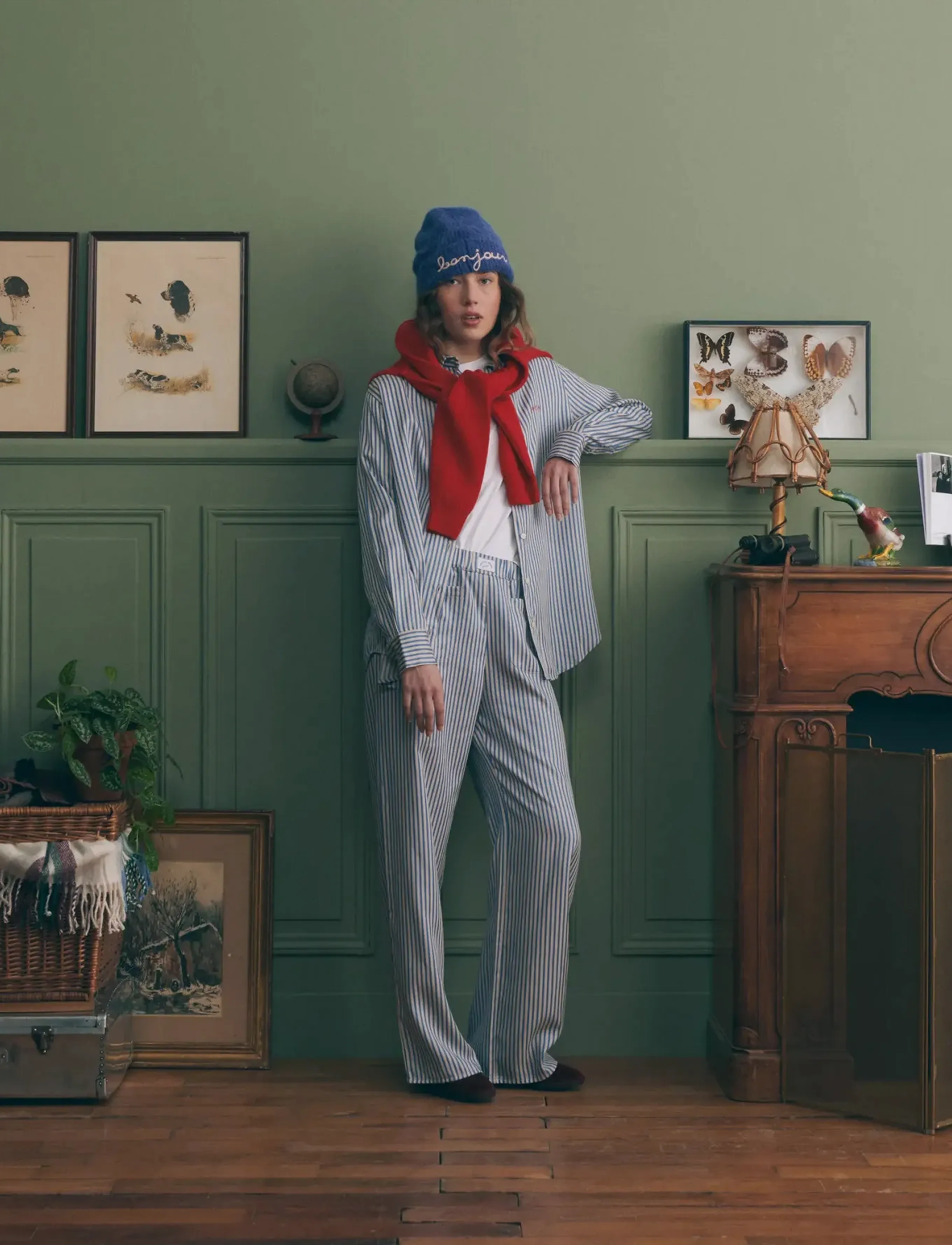 Maison Labiche Dewet Amour, L, Blue, Skjorter > Langærmede, Dame