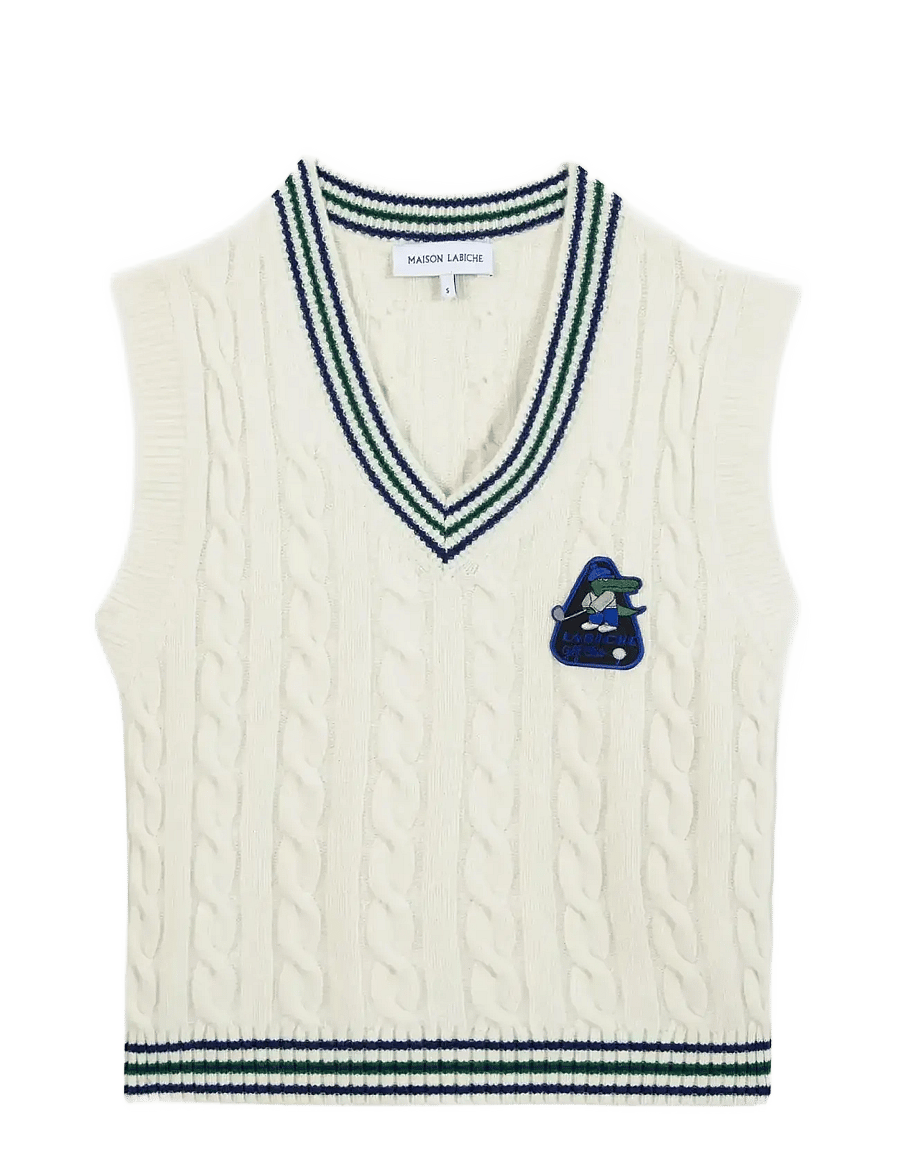 Maison Labiche - MITHOUARD PATCH CROCO GOLF - neuleliivit - ivory - 1