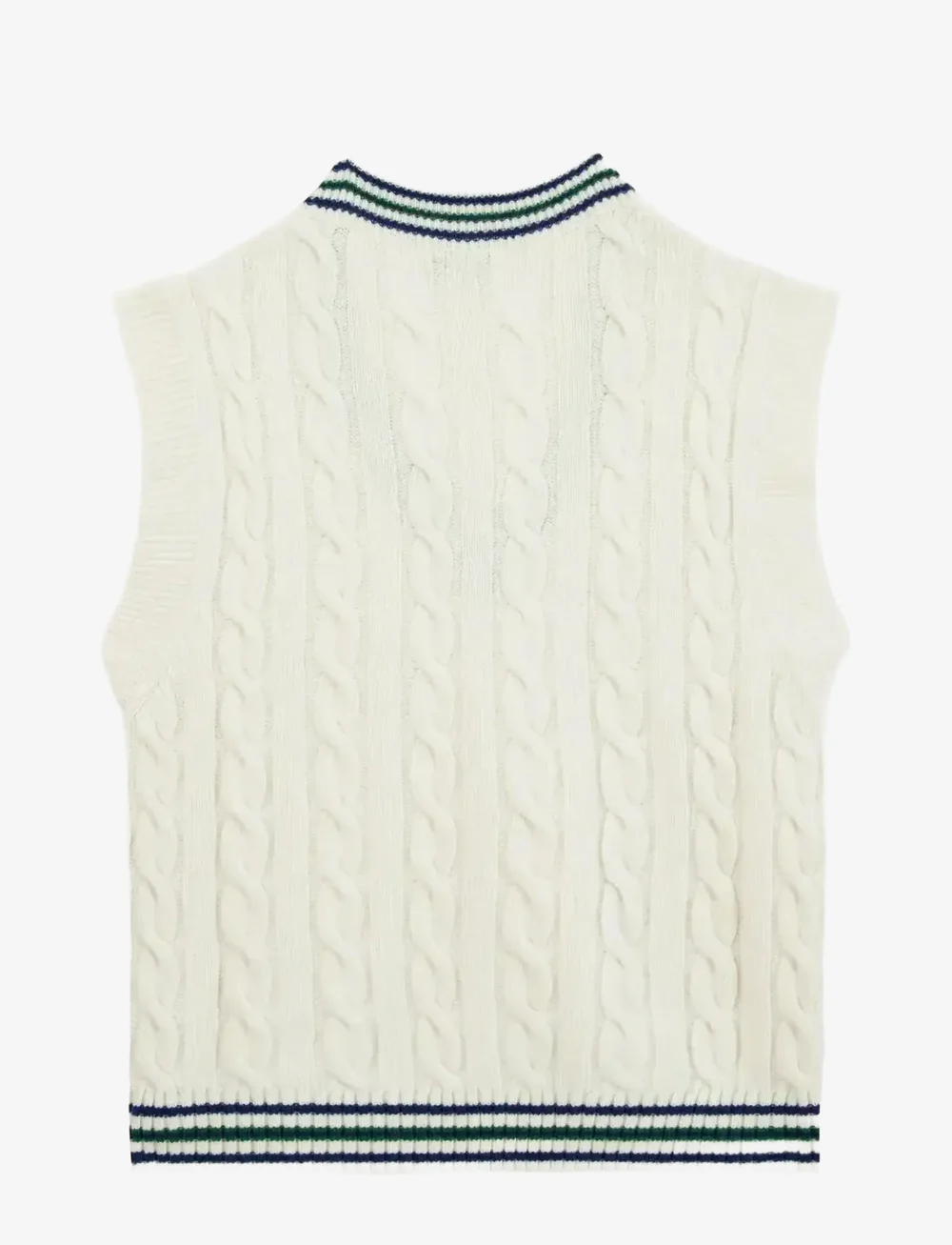 Maison Labiche - MITHOUARD PATCH CROCO GOLF - stickade västar - ivory - 2