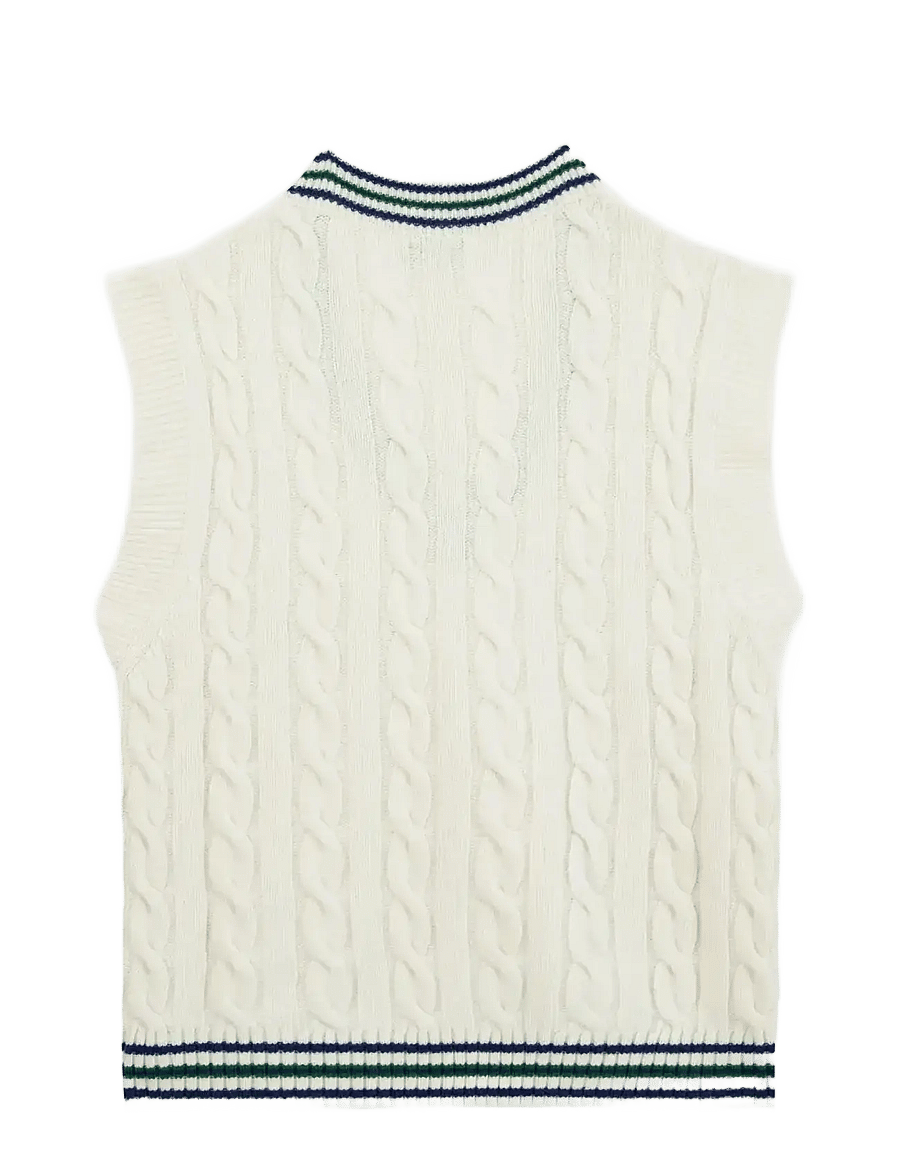 Maison Labiche - MITHOUARD PATCH CROCO GOLF - neuleliivit - ivory - 2