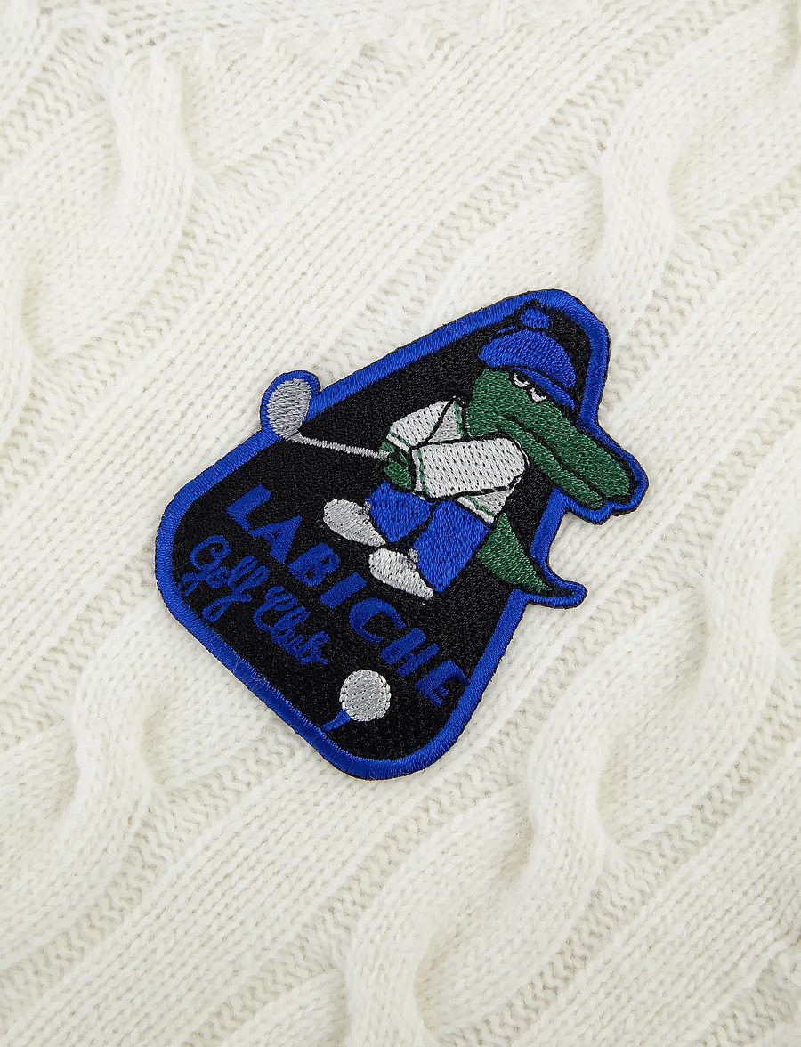 Maison Labiche - MITHOUARD PATCH CROCO GOLF - neuleliivit - ivory - 4