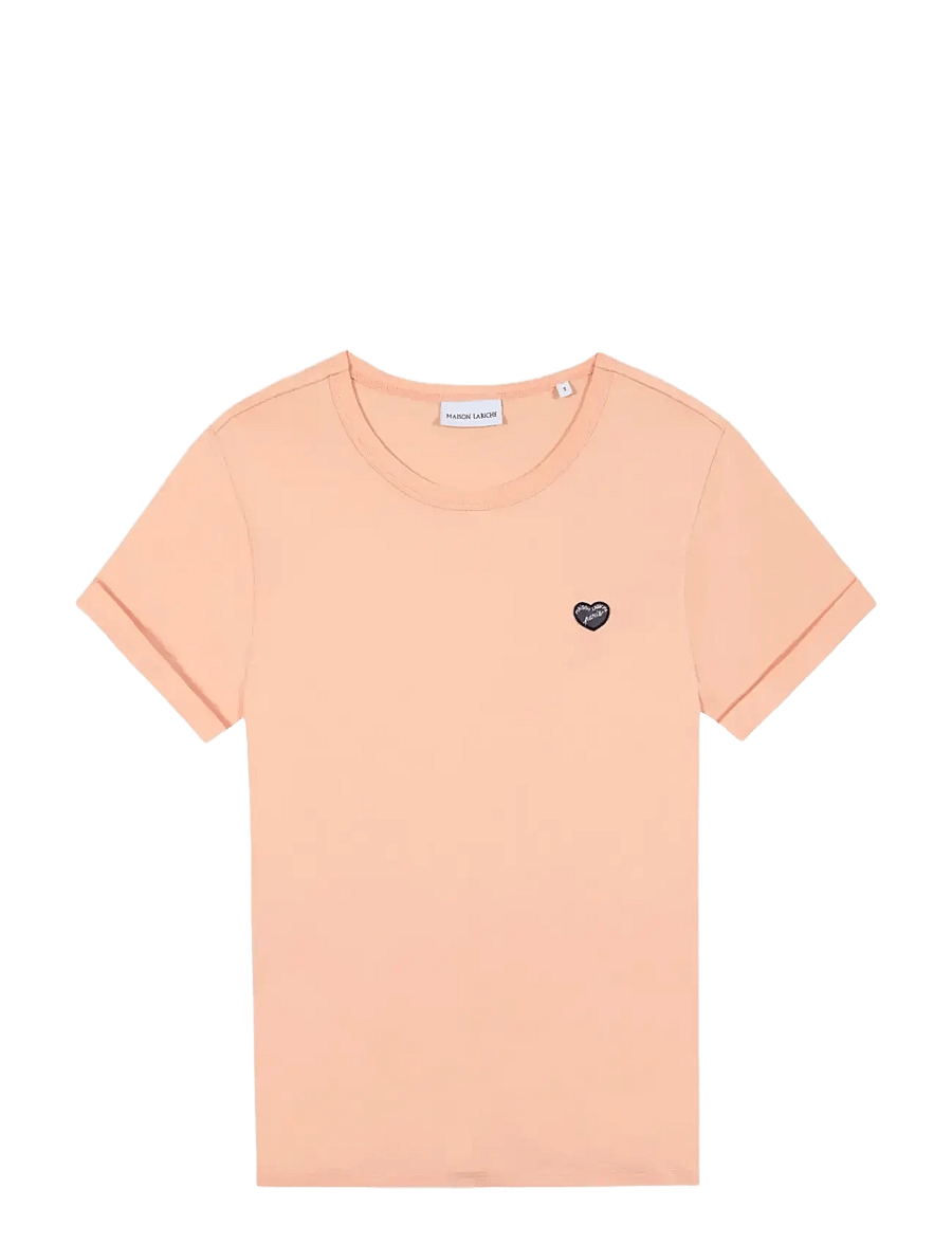 Maison Labiche - POITOU MINI PATCH COEUR / GOTS - t-shirts - sunset - 0