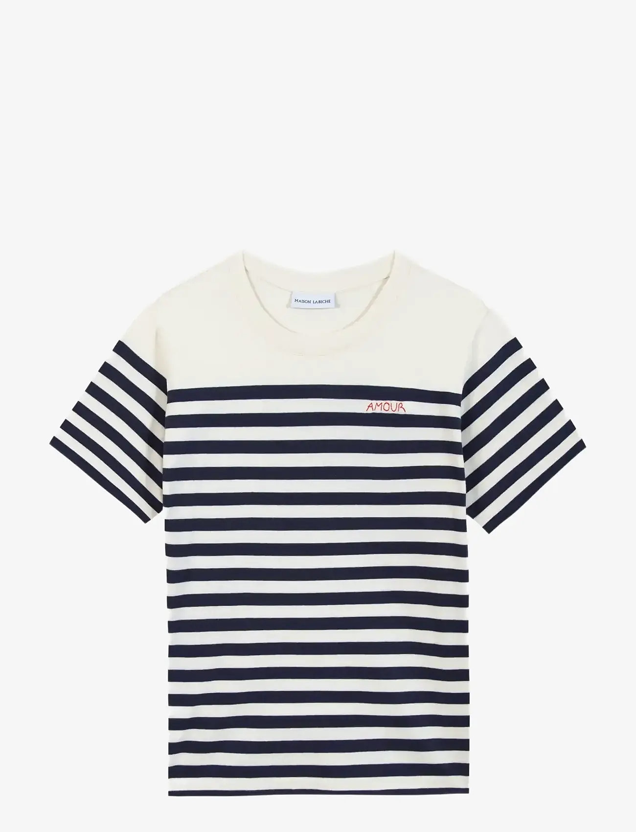 Maison Labiche - POPINCOURT AMOUR /GOTS - t-shirts - midnight blue ivory - 0
